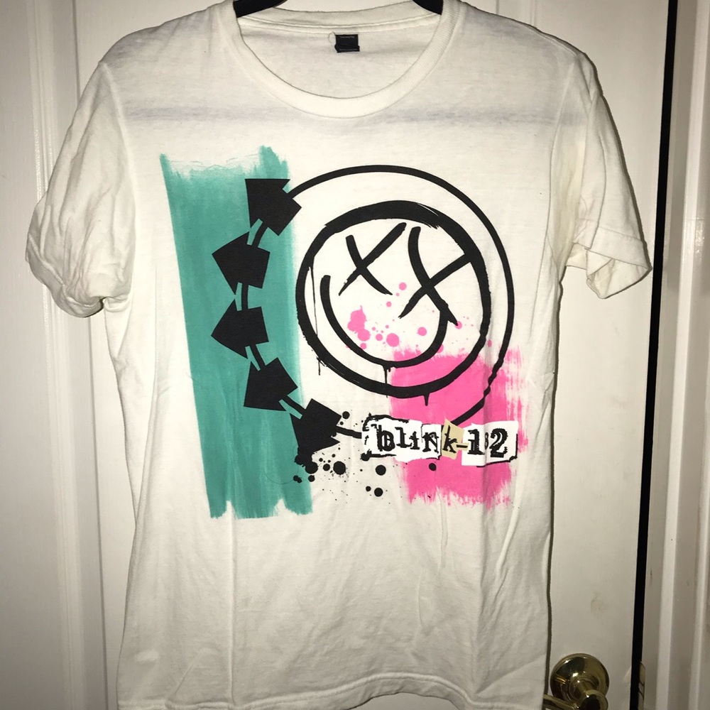 White Blink 182 shirt